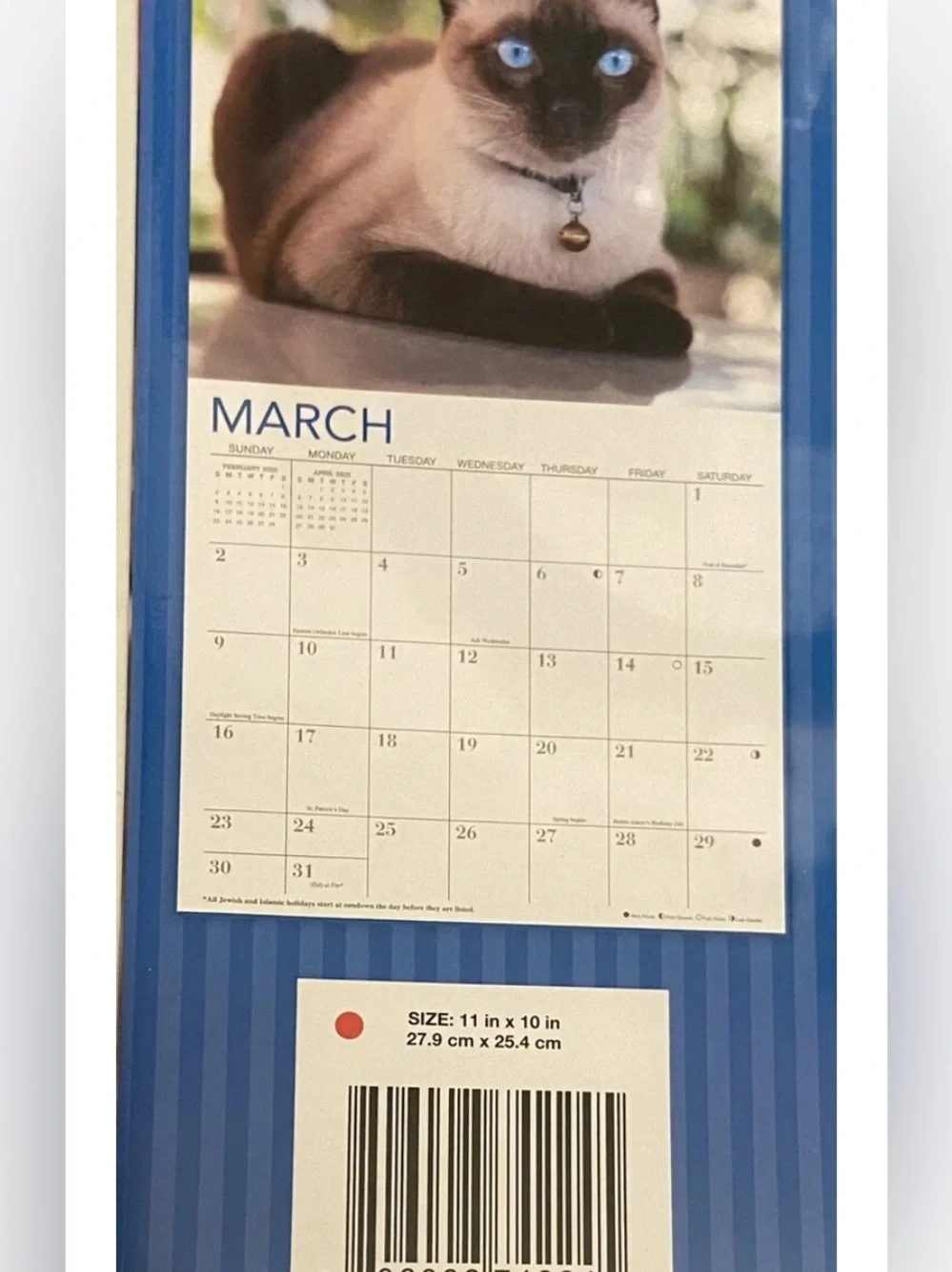 2025 Cats And Kittens 16 Month Calendar 11 x 10 Sealed New.